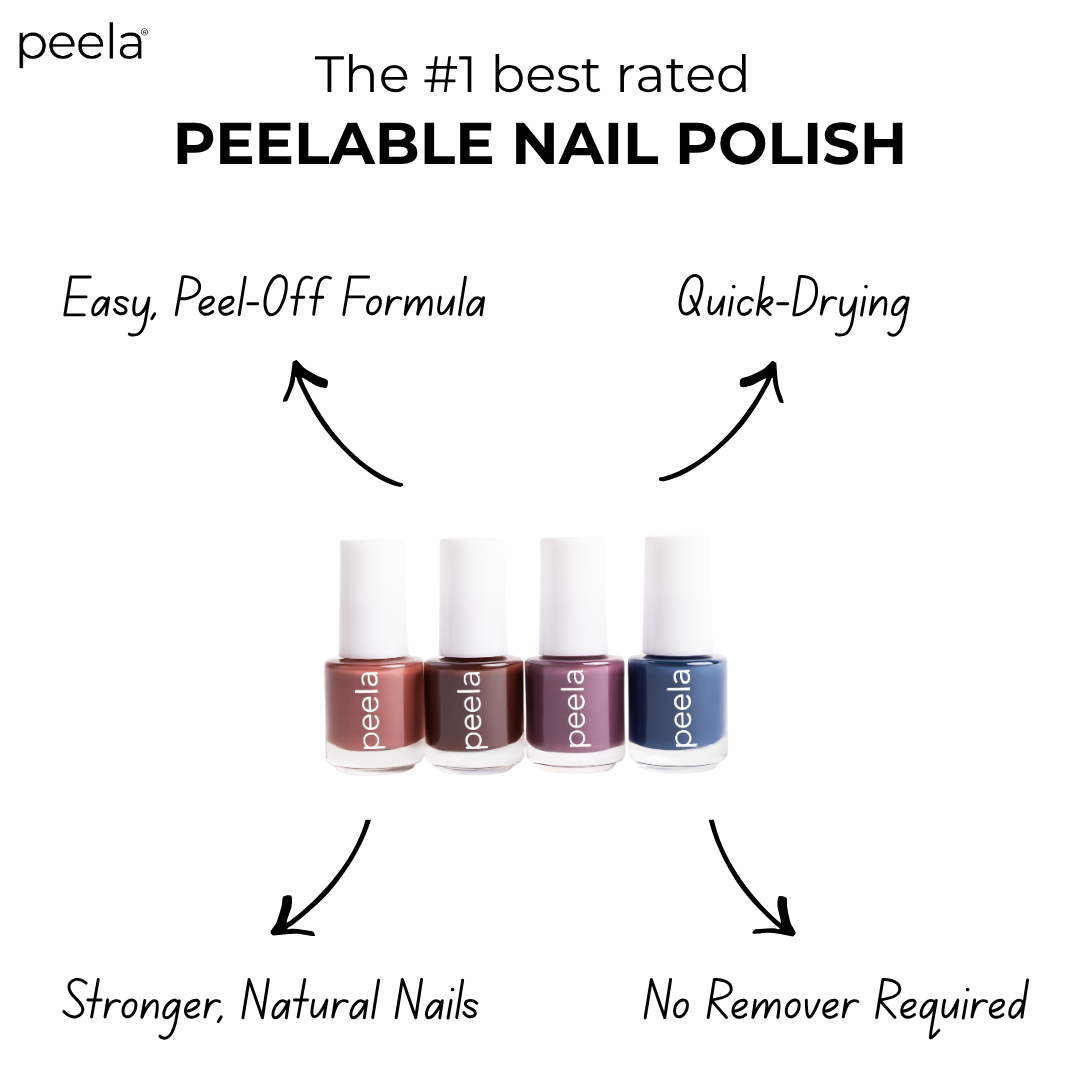 Peela Peelable Nail Polish Discovery Set 5ml x 4 Shade Collection