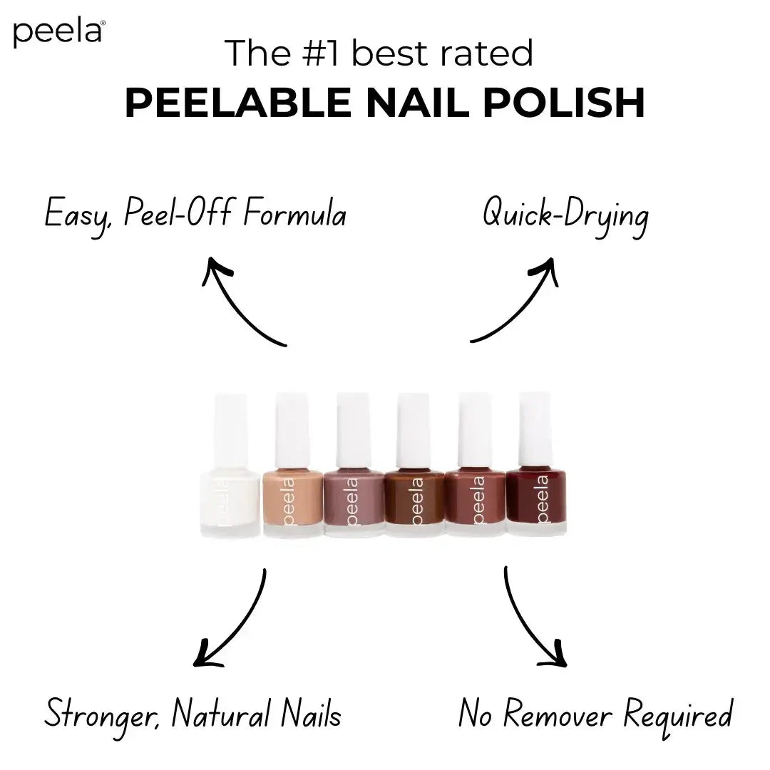 Peela Peelable Nail Polish Signature Set 10ml x 6 Shade Collection